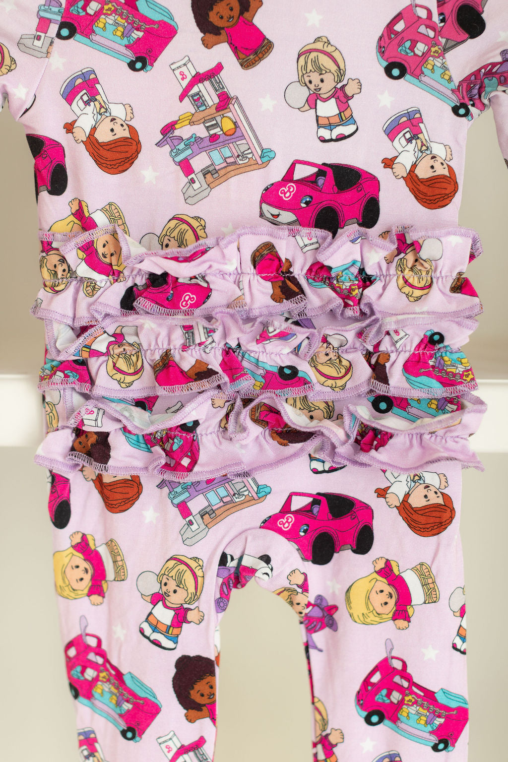 Little Dreamhouse Ruffle One Piece Zippie