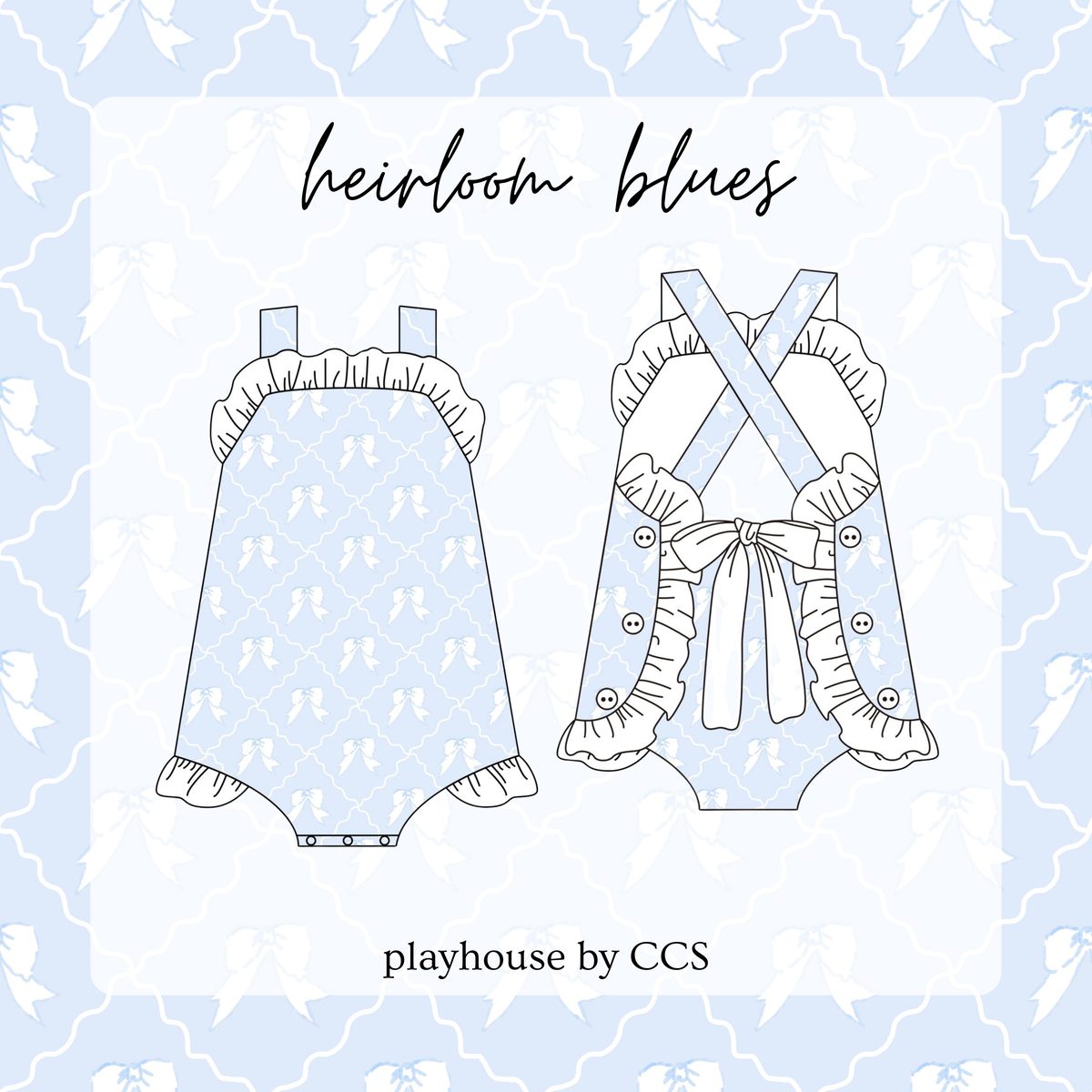 PO 16: Heirloom Blues Sunsuit