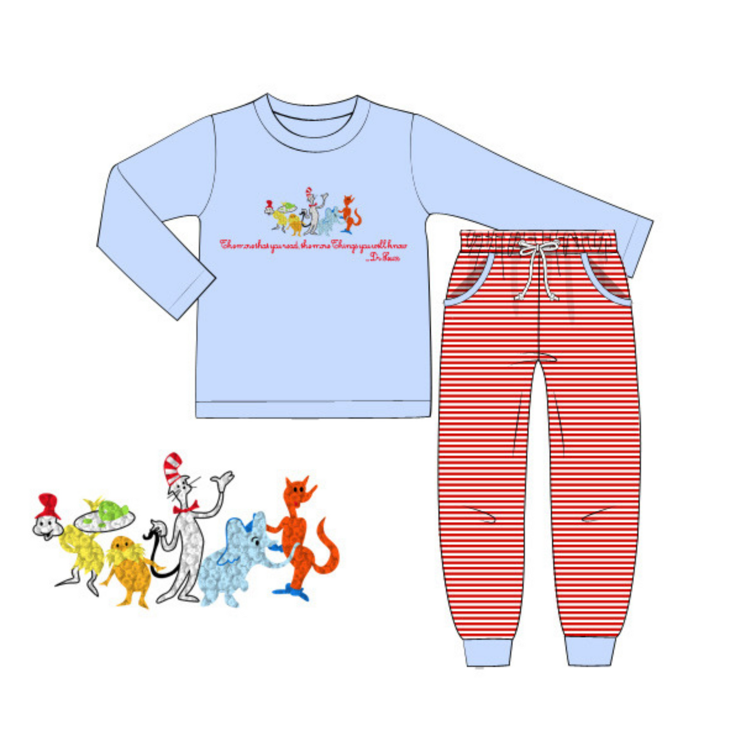 PO 14: Love to Read Boys Joggers Set