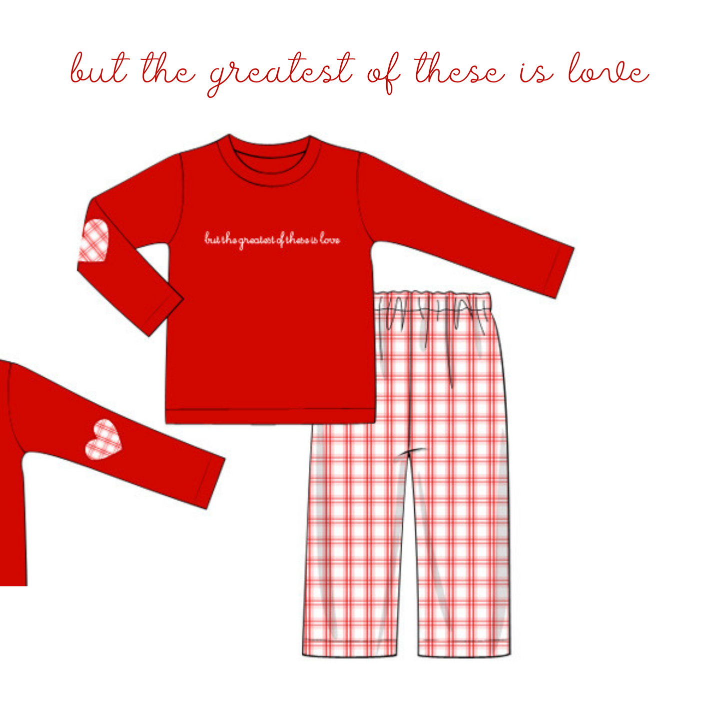 PO 14: But The Greatest of These is Love Boys Pants Set