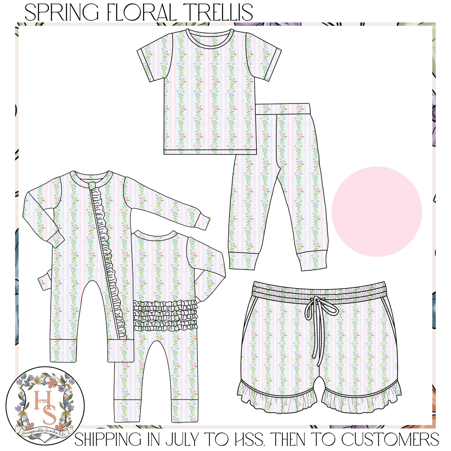 Spring Floral Trellis
