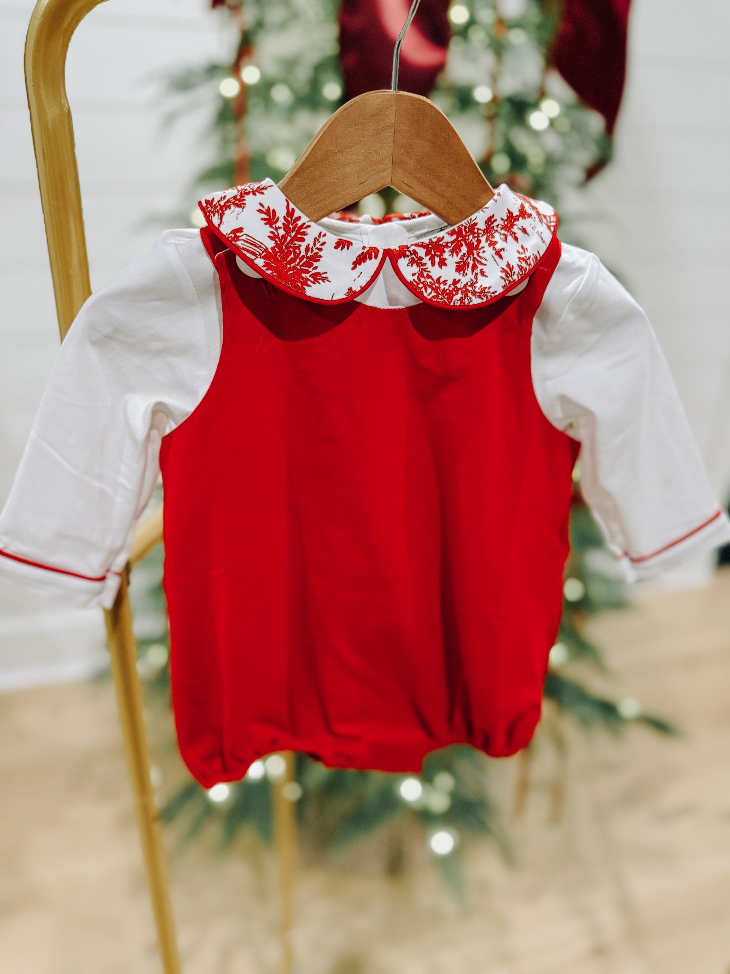 PO 13: BOYS SANTA CLAUSE TOILE BUBBLE