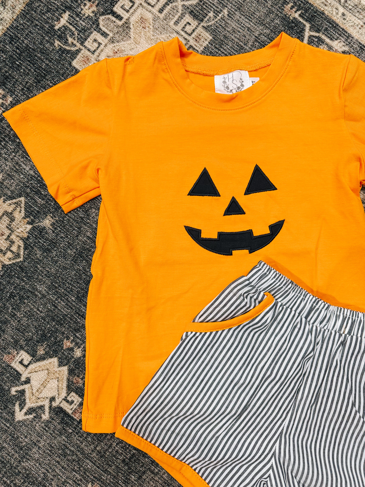 Jack-O-Lantern Shorts Set