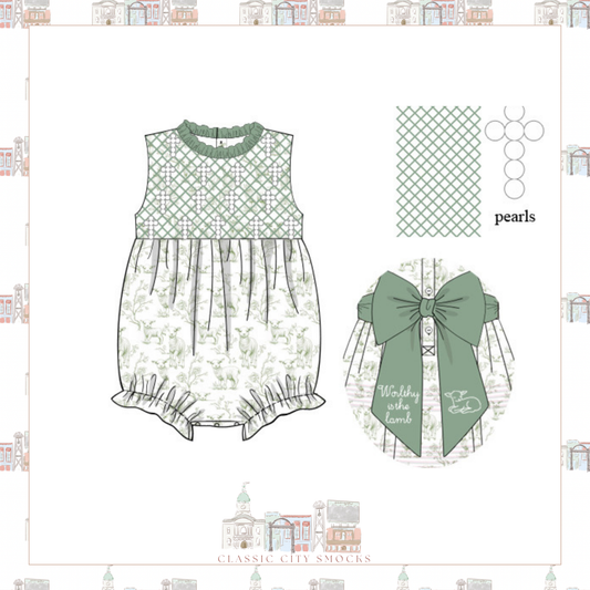 PO 15: Worthy is the Lamb Girl Bubble