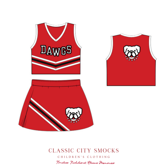 PO 19: Red & Black Spirit Wear Cheer Set