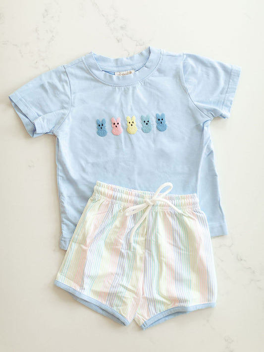 PO 15: Pastel Peeps Boy Shorts Set