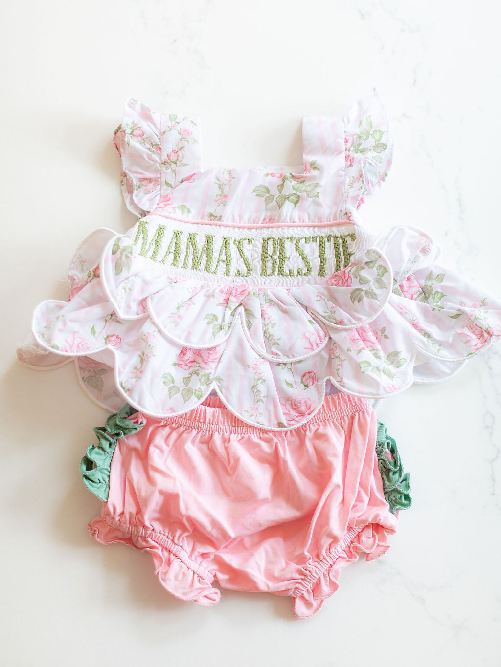PO 15: LoveSmockFancy Name Smock Diaper Cover Set