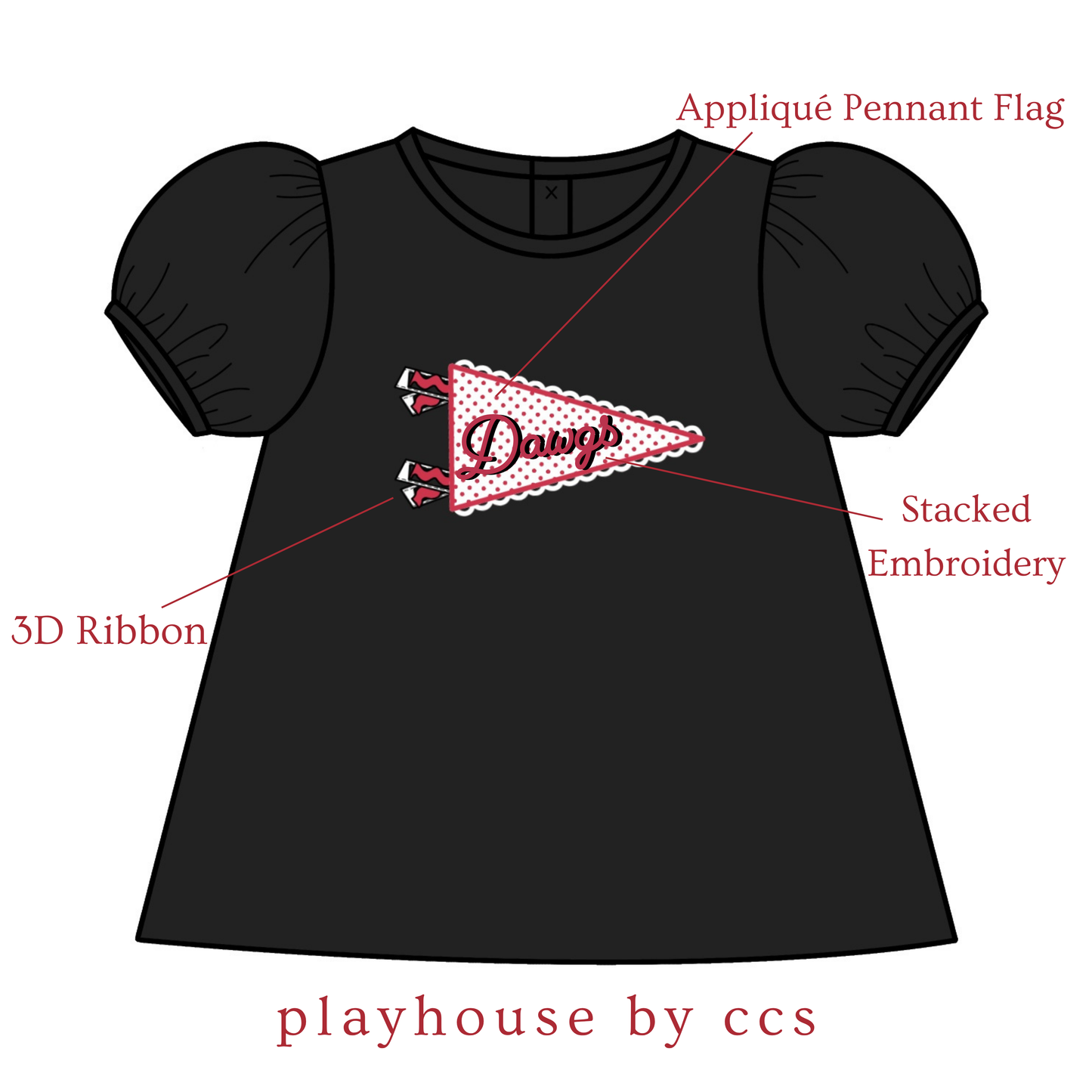 PO 20: Girls Classic Bulldogs 3PC Set