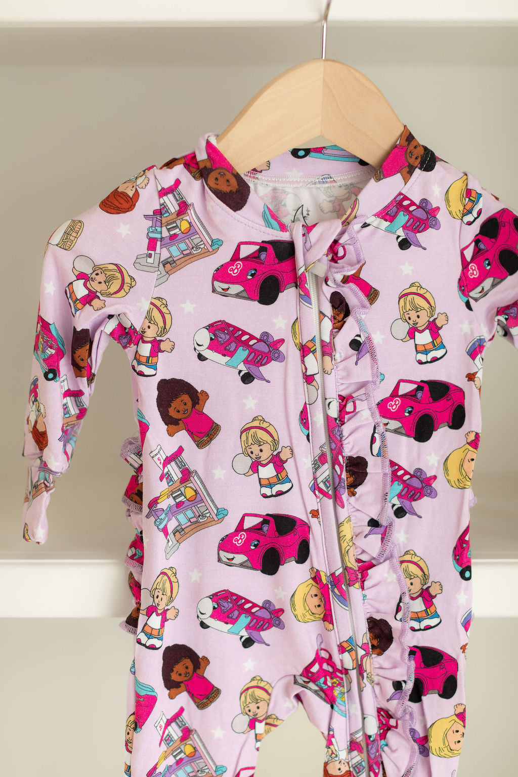 Little Dreamhouse Ruffle One Piece Zippie