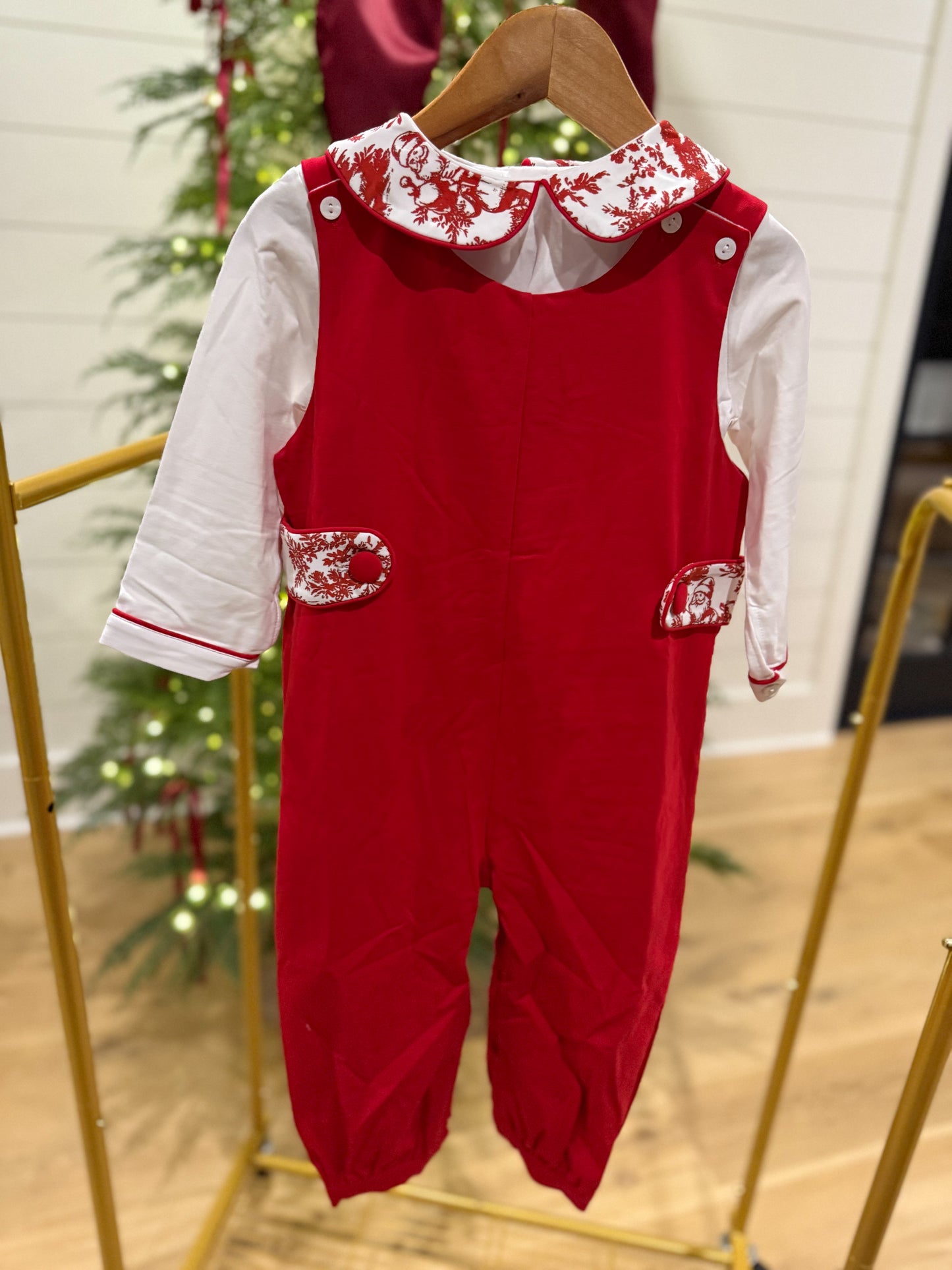 PO 13: BOYS SANTA CLAUSE LONG JOHN SET