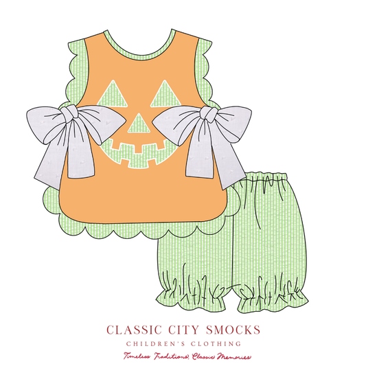 PO 19: Classic Pumpkin Girls Bloomer Set