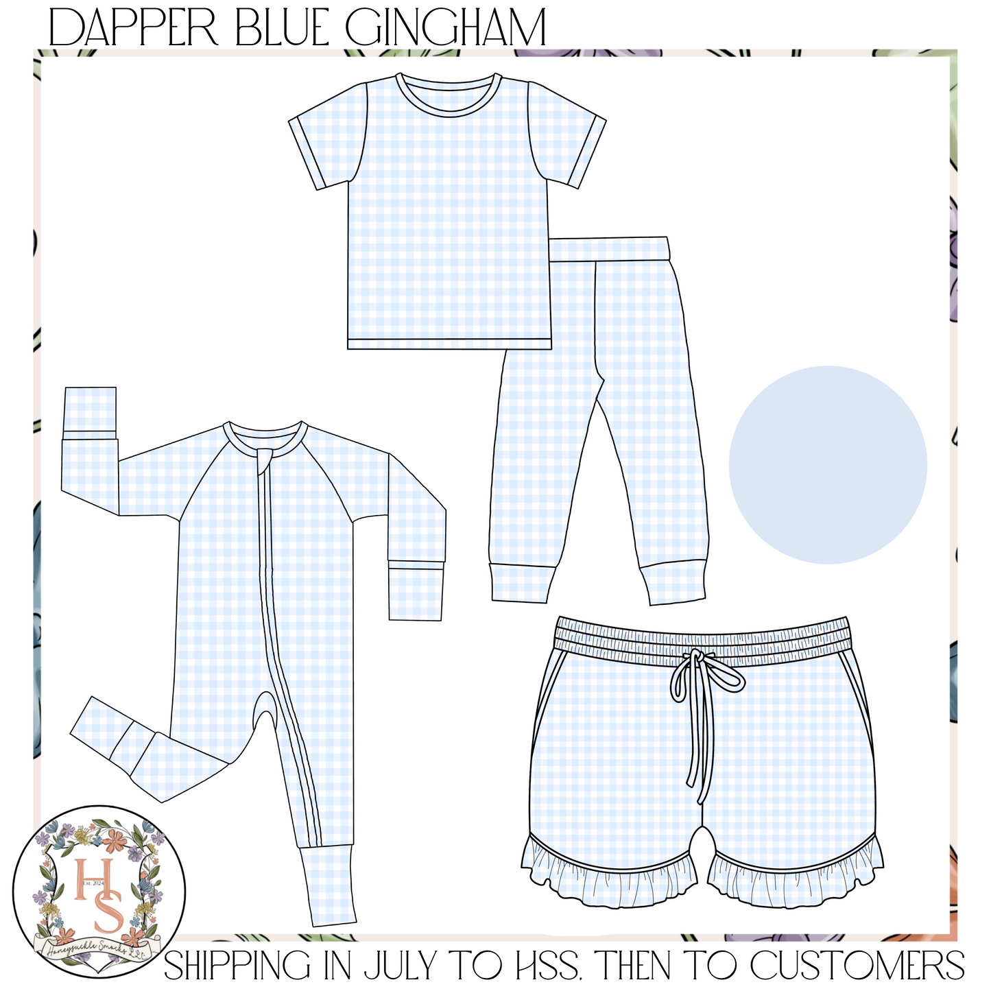 Dapper Blue Gingham